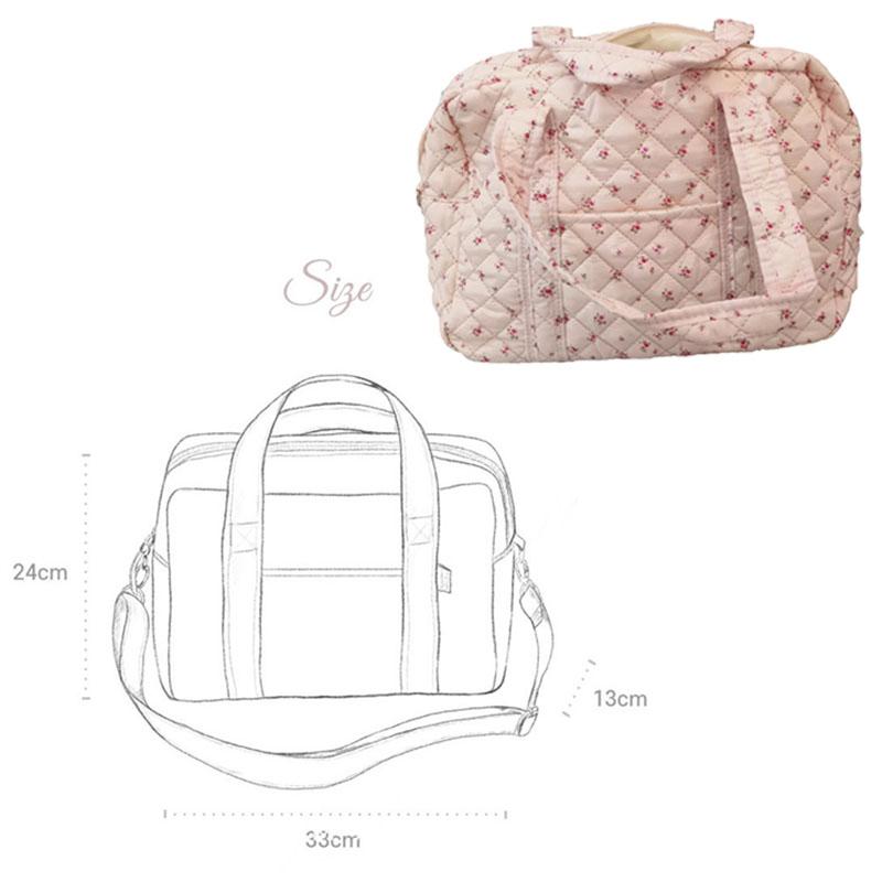 New Embroidered Mom Bag Storage Bag Large Capacity Mommy Travel Bag Fashion Multi-functional Handbag Lightweight Diagonal