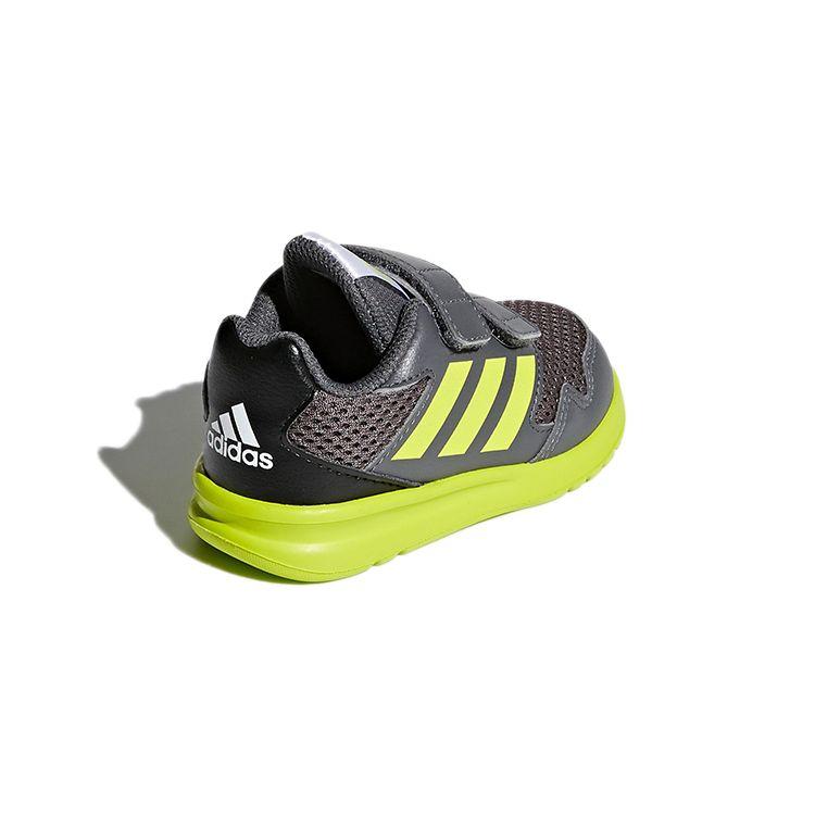 Adidas Altarun Cf I Velcro Non-Slip Durable Low-Top Walking Shoes Baby Shoes Gray Yellow CQ0025