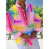 Men's Shirts, Button Down Shirts, Casual Shirts, Spring and Summer, Printed Long Sleeves, Daily, Fashionable, Comfortable