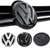 qqq- Replace 2pc Car Front Grille Badges Cover Rear Trunk Emblem Covers Stickers For Volkswagen VW GTI Golf 5 MK6 Golf 7 MK7.5