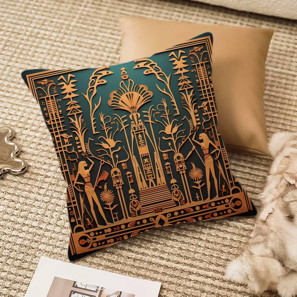 Ägypten Pharao Kissenbezug Anti-Hausstaubmilben Unsichtbarer Reißverschluss Sofa Bett