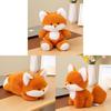 Cute Fox Plush Toy Desk Companion With Soft Pp Cotton For Office Decor And Gift