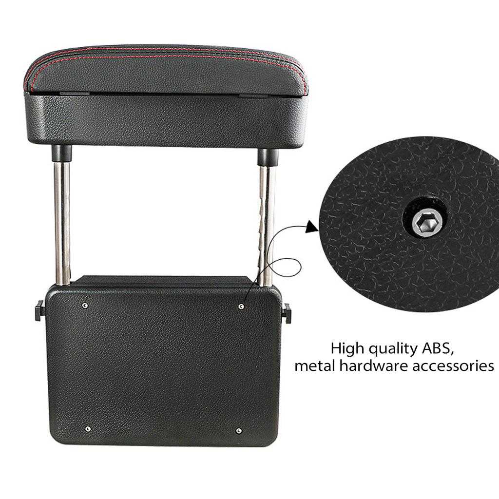 Prodloužení boxu středové konzoly loketní opěrky do auta, nastavitelná výška opěrky loketní opěrky pro většinu