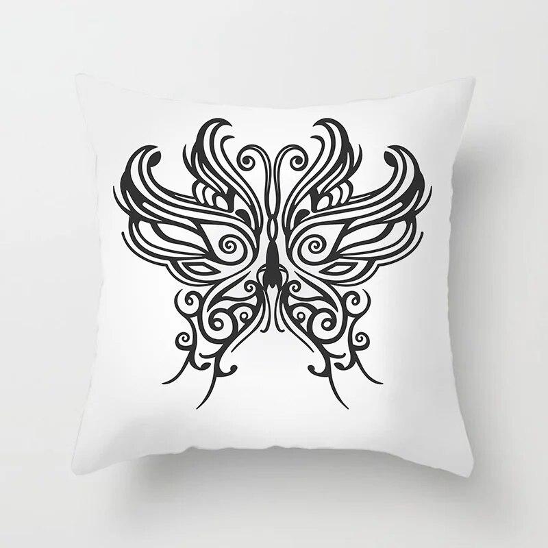 Geometric Cushion Cover Cute Dog Cat Pillowcase Sofa Living Room Home Decor Cartoon Animal