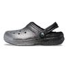 Crocs Classic Clog Comfortable Versatile Beach Sandals Women Footwear Black Silver 205842-067