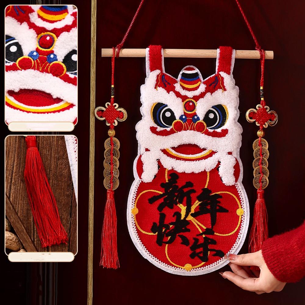 Lion Dance New Year Decorations Exquisite Door Decoration Spring Festival Decoration  Living Room