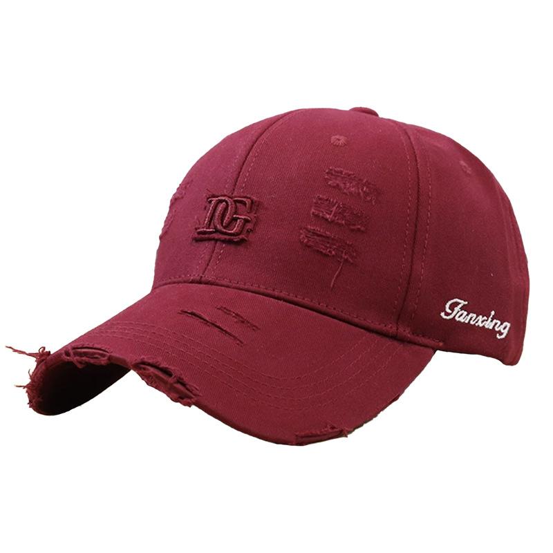 Autumn and winter versatile face small baseball cap children three-dimensional letter embroidery old hole fashion cap