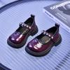 Academy-style children's leather shoes with rhinestones, student performance shoes, small and medium-sized children's leather loafers2026Spring