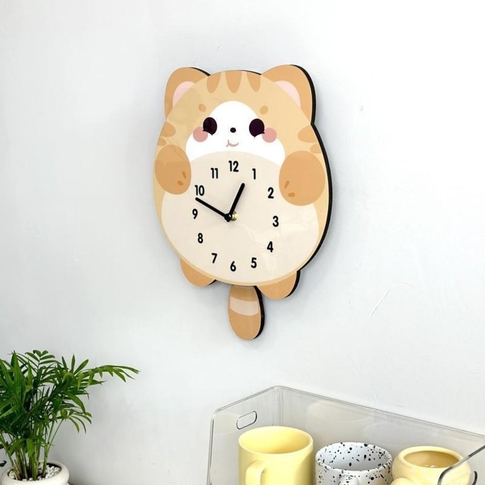 Cartoon Silent Clock Unique Hanging Clock Modern Wall Clock  Office