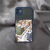 Christmas Phone Case for IPhone 16 15 14 11 Pro Max 14 Plus X XS XR 12 13 Mini Hand Painted Winter Snow House Matte Funda Cover