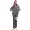 Luanna Jena Pajama Set and Iron Women's 2-Piece (Top Pants) (QW1445, Gray)