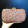 Mermaid Handmade Diamond-encrusted Evening Bag Foreign Trade Empty Metal Hard Box Full of Diamonds Hand Bag for Women Stone Clut