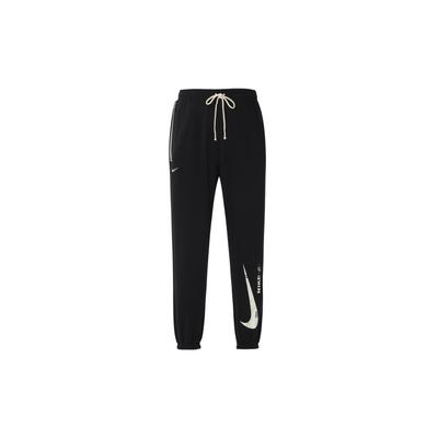 Logo Print Kordelzug Elastischer Bund Jogginghose Herren Unterteile Schwarz FB1834-010