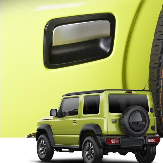 For Suzuki Jimny JB74 JB64 Carbon Stainless Steel Rear Door Handle Cover Trim 4x4 Automotive Accessories Factory