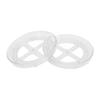 2PCS Transparent Cabinet Turntable 360 degrees  Rotation Versatile Transparent Rotating Perfume Organization For Refrigerator Pantry Wardrobe