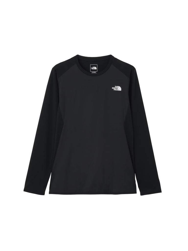 The North Face Hybrid GTD Melange Crew Long Sleeve Size L T-Shirt, Black,
