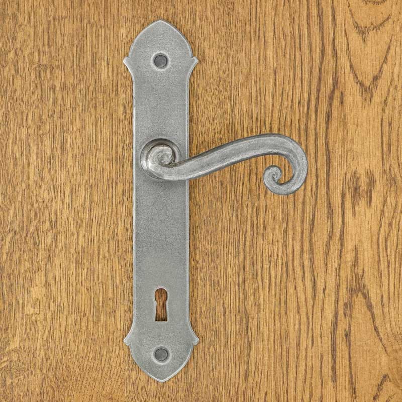 MALTA Door Handle with Key Plate 90mm STEEL
