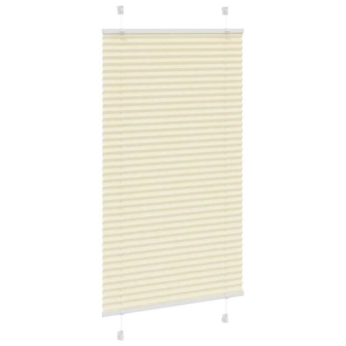 VidaXL Store plissé crème 70x150 cm largeur du tissu 69,4 cm polyester, store plissé de fenêtre, store accordéon, store 4015290