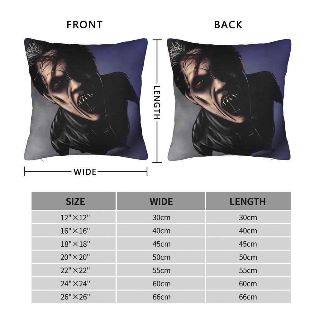Horror Film Frighteds Nights Pillow Cover Funny Pillow Case For Living Room Bed Chair Comfy Cushion Cover Birthday Present