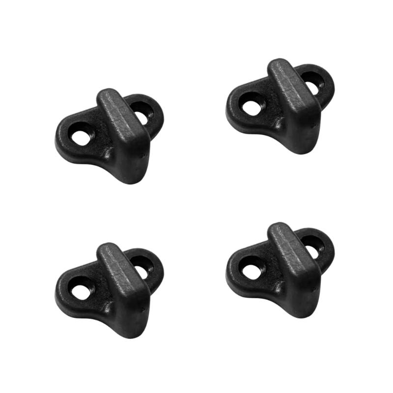 Nylons Bungee Hook Replacement with Flathead Screws for Kayak Canoes Boats Kayak Lashing Hook, Double Hole J Shape Hook