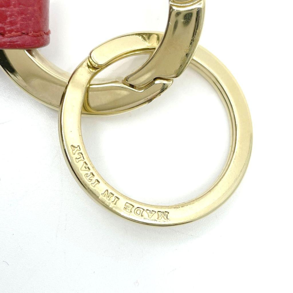 Used Good Quality BURBERRY Leather Tassel chaRM Keychain Tassel