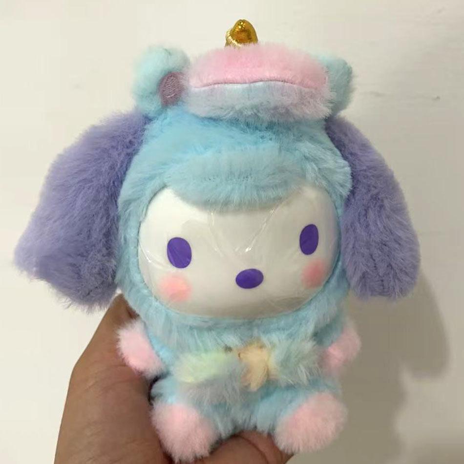 New Cute Sanrio Vinyl Plush Doll Toys Dreamy Unicorn Series Blind Box Cartoon Kuromi Plush Pendants Bag Ornament Mystery Gifts