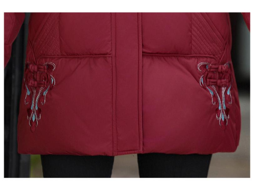 Marke Kältefeste Elegante Daunenjacke für Mama - 2025 Winterwärme, Dicke Weiße Entendaunenmantel für Mittelalte und Ältere Frauen.