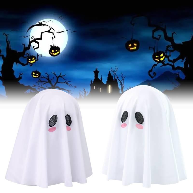 Adult White Ghost Costume Headpiece Anime Character Role Play Cosplay Halloween