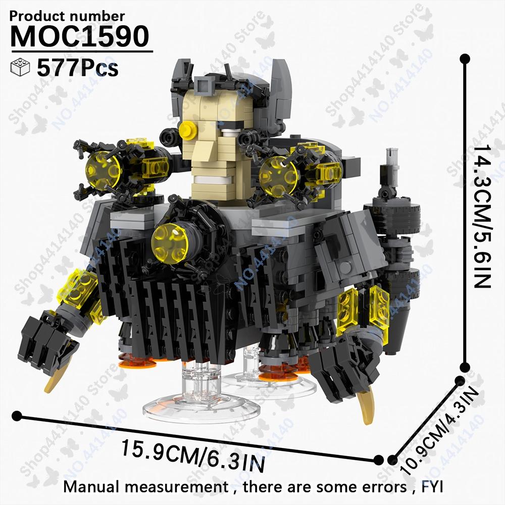 

MOOXI Аниме Серия Фигурки Скибиди Туалет Оператор Битва Робот Строительные Блоки Модель MOC Кирпичики Сделай Сам Монтессори Игрушки Детские Подарки