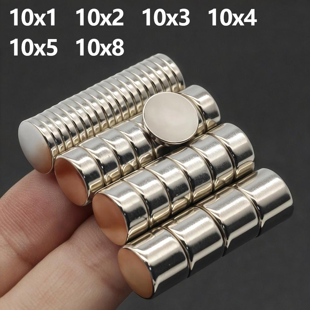 Powerful Neodymium Magnet N35 NdfeB Permanent Magnetic imanes Round Super Strong Fridge Magnets DIY 10x1 10x2 10x3 10x4 10x5mm