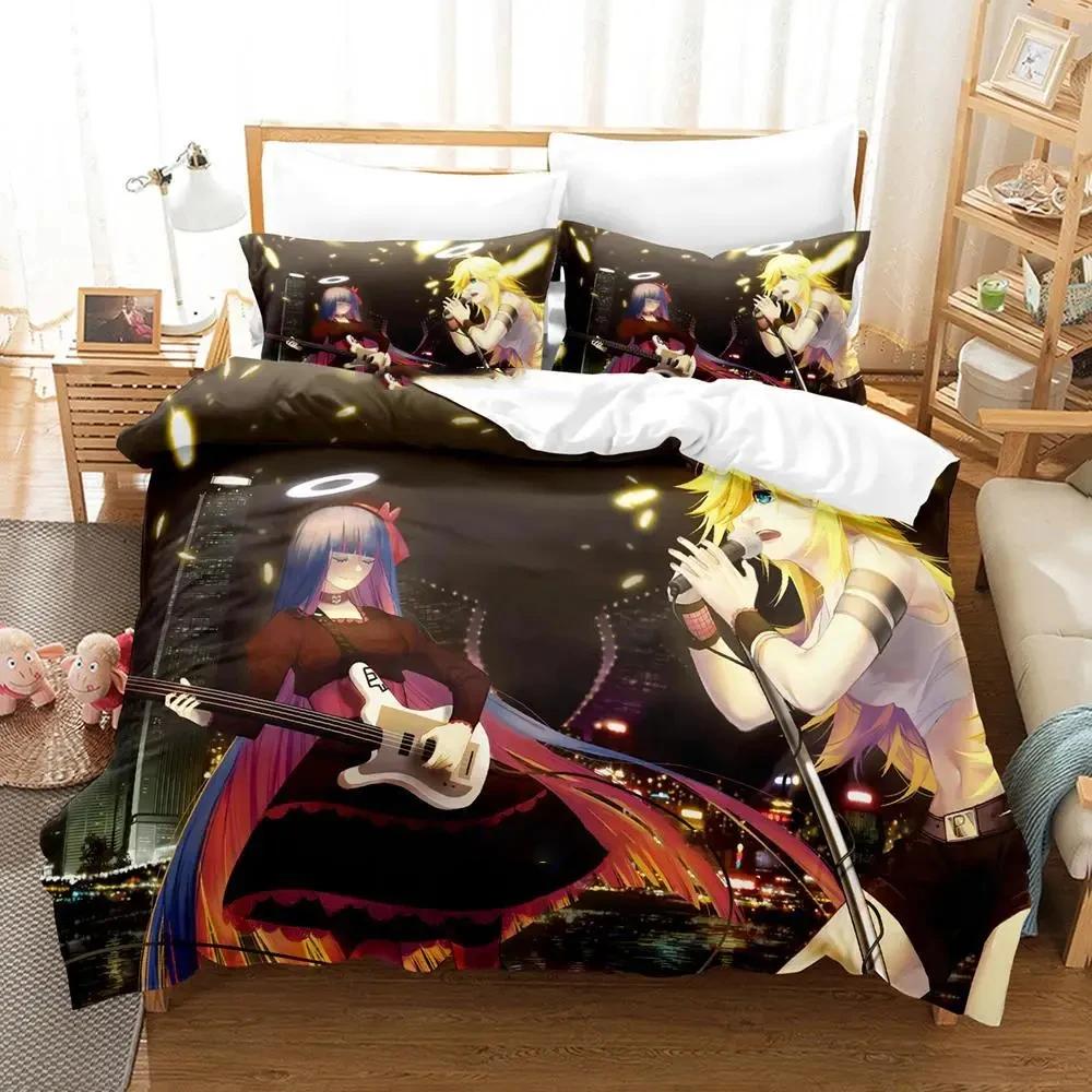 Anime Trosor Strumpbyxor Sängkläder Set Påslakan Sängset Täcke Örngott Täcke king Queen Size Pojkar Vuxna Sängkläder Set