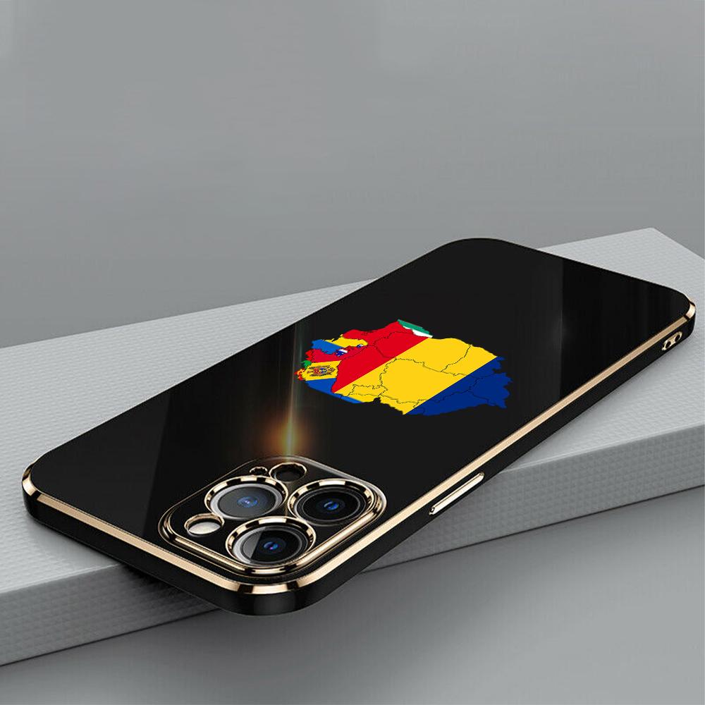 N91 Flaga Mołdawii art Galwanizowana Krawędź Miękkie Etui TPU na Telefon dla Xiaomi 14 Poco M5s X5 F6 Redmi 13C 12C 8 Note 12 10 11 13 Pro Plus Wstrząsoodporne Etui