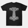 Mjolnir T-Shirt Vintage Dehnbar Atmungsaktiv Stilvoll Grafisch Unisex Oberteil Für Den Alltag Streetwear Designer Kleidung