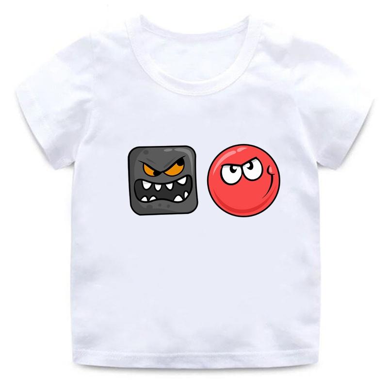 Red Ball 4 Print Cartoon Funny Game Casual Summer New Men Women Tee Adults Children Boy Gril Top Kids Parent Child Cotton Tshirt