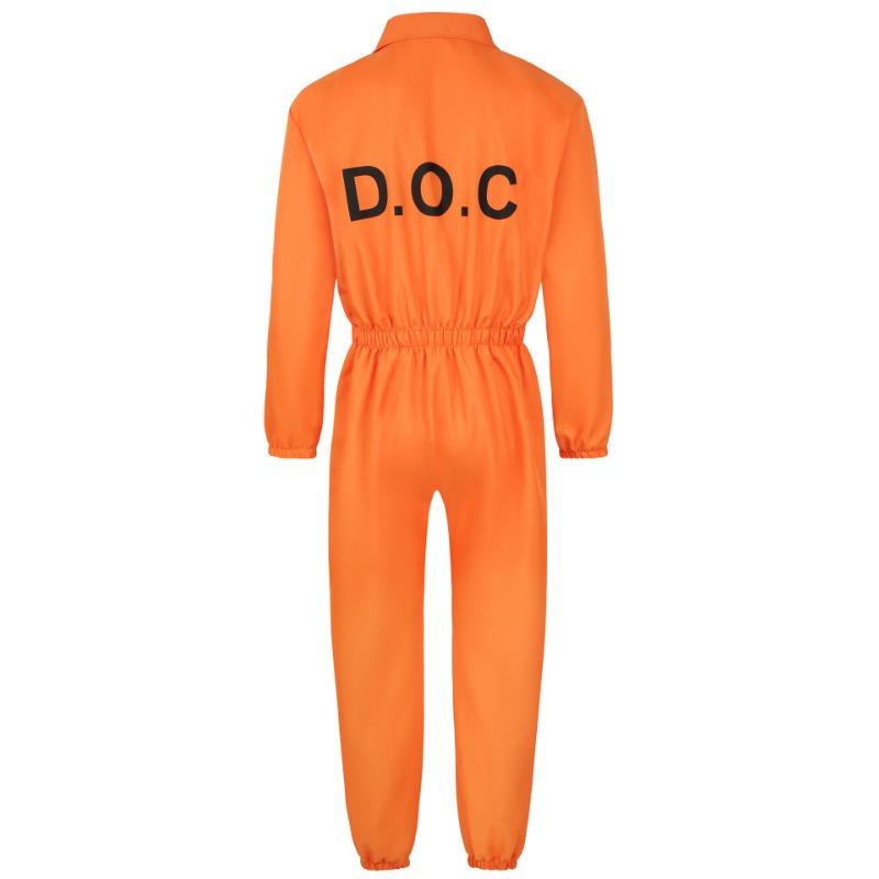 

Горячая новинка, комбинезон нового кроя для ролевых игр, тюремная форма, мужской и женский, с принтом на талии, тюремная форма Adult M