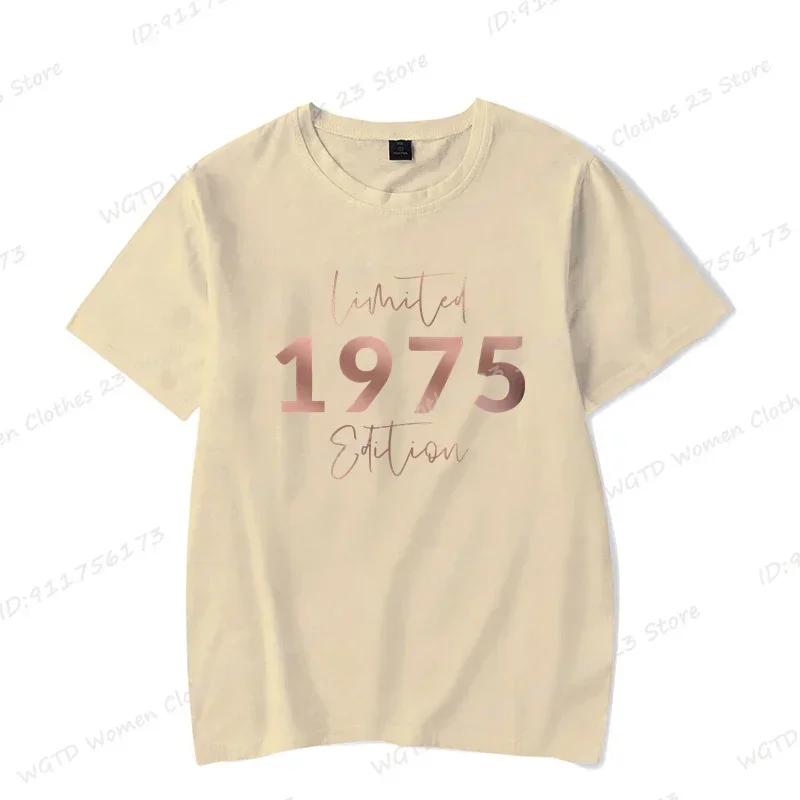 Women's Casual Short Sleeve Crew Neck Top for Summer Spring Limited Edition 70th Birthday Letter Print T-Shirts