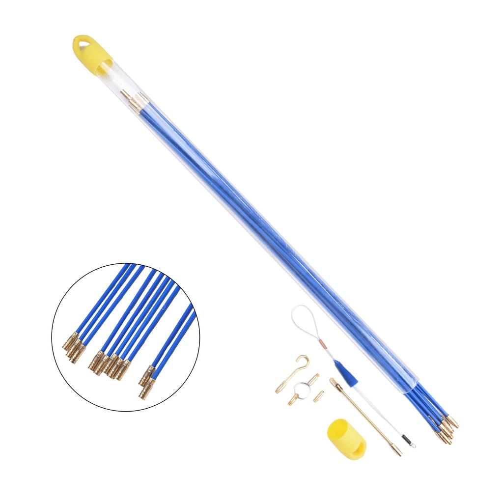 Cable Electrical Fishing Tape Cable Entry Kit 4 X Brass Push-pull Rods Good Insulation Tool Electrician Tie Rod