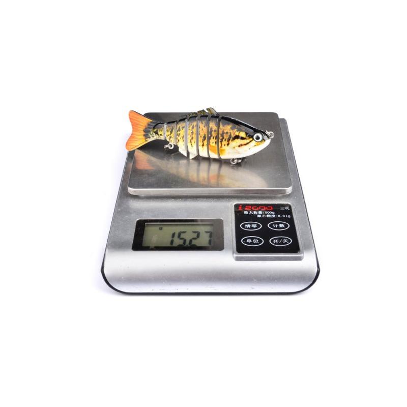 1BOX/5PCS 10cm Lure Plastic Hard Bait 15.5g Multi Section Fish 7-section Lure Biomimetic Bait Fake Bait Fish Bait