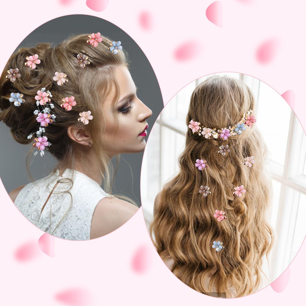 12ks Mini sponky do vlasů Malá rukojeť Claw Dětské sponky do vlasů Připínací ofina Ozdoba do vlasů Dívčí