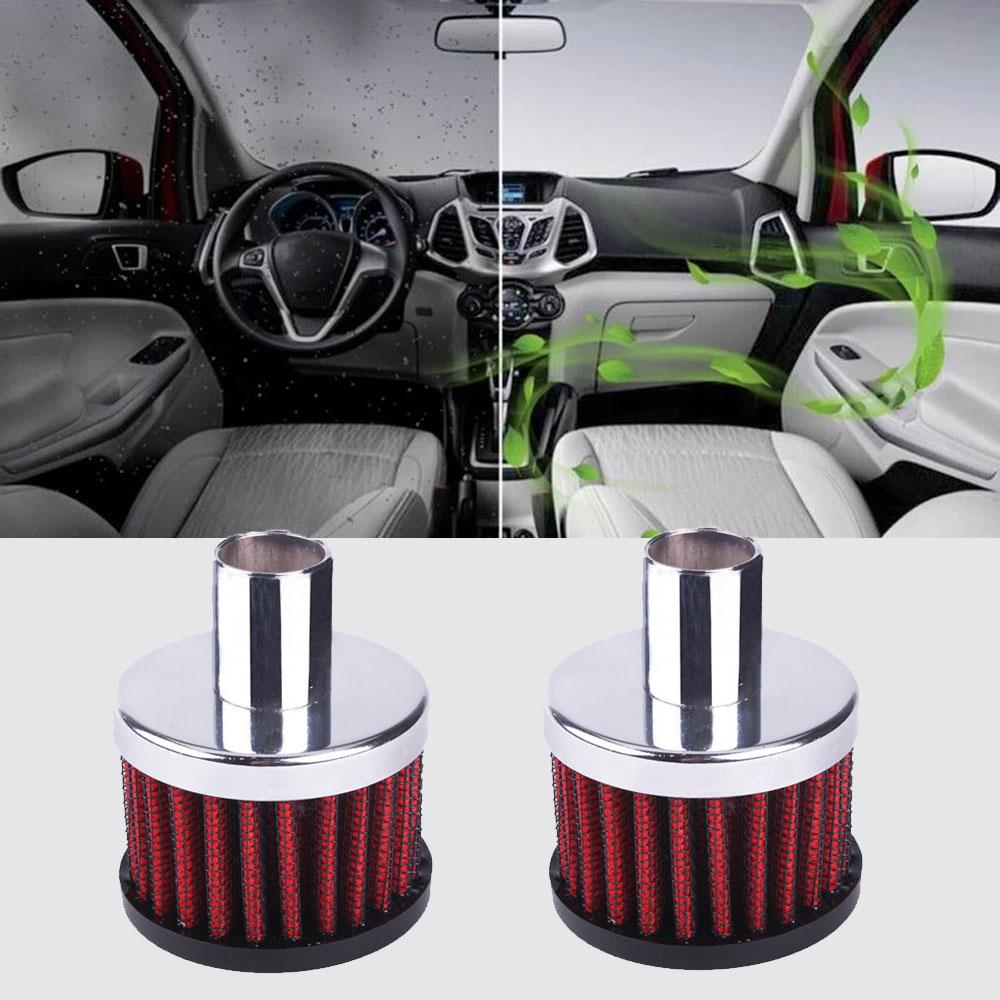 2 pezzi Universale Rosso 19mm Filtro Aspirazione Aria Fredda Turbo Sfiato Carter Coperchio Valvola Sfiato Auto Accessori Auto Professionali