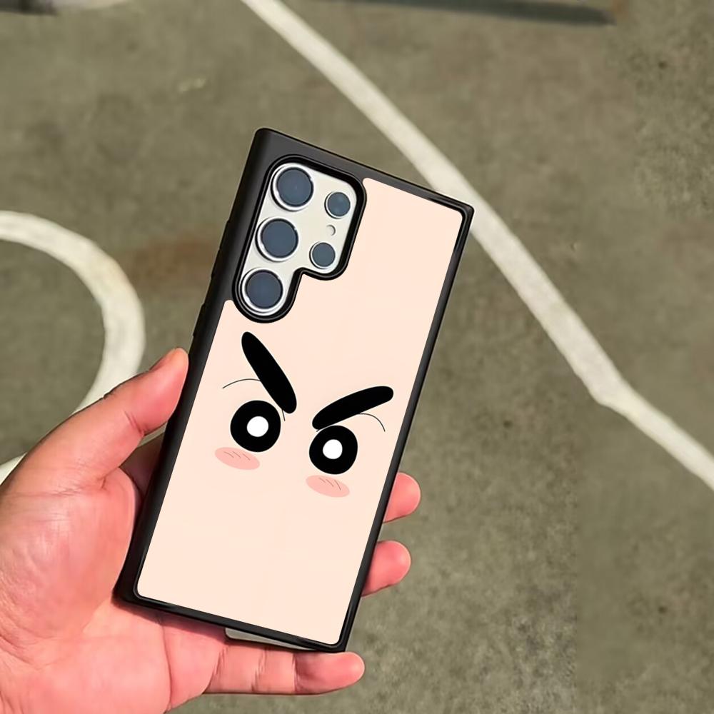 Cute C-Crayon S-Shinchan Clear Phone Case For SAMSUNG Galaxy S26 S25 S24 S23 S22 S21 S20 FE Plus Ultra Cover