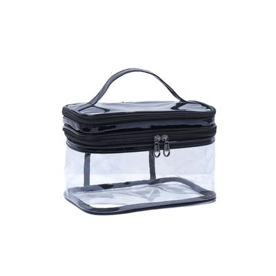 Korean Transparent Makeup Bag Large Capacity Dry and Wet Separation Waterproof Toiletry Bag Portable Travel Cosmetics Storage Ba