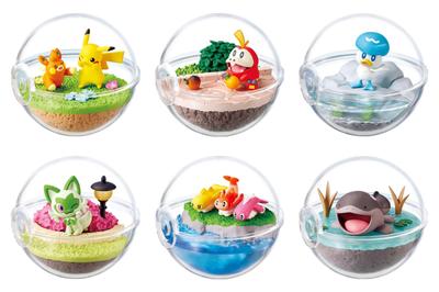 RE-MENT Pokemon Teraryum Koleksiyonu EX ~Paldea dünyasına~ 1 KUTU Yaklaşık Y100 x G70 x D70mm PVC'den yapılmıştır
