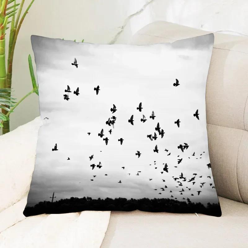 45X45Cm Sea Waves Beach Pillowcase Office Cushion Creative Home Car Lumbar Cushion Cover Sea View Pillow Cover Pillow Case