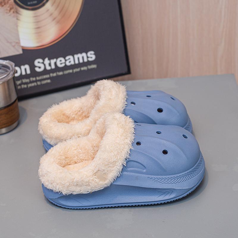 Kids Cotton Slippers Winter Warm Plush Clogs for Children Anti-slippery House Slides Casual Slip Ons Cotton Shoes Boys Girls New