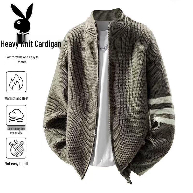 PLAYBOY Men's Autumn/Winter Knitted Cardigan