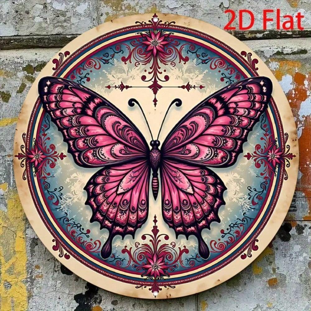 Metal Wall Art Islamic Flower Butterfly Ramadan Home Decor