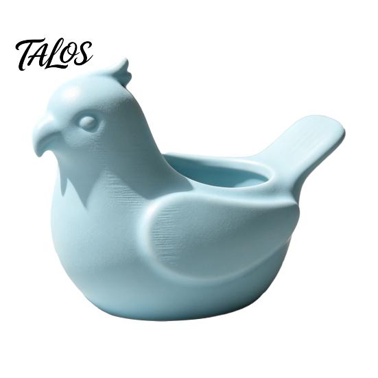 Healing Style Home Decor Bird Shape Flowerpot, Handheld Size Durable PLA Flower Pot, Cute Animal Pot 3D Printed Creative Planter, for Office