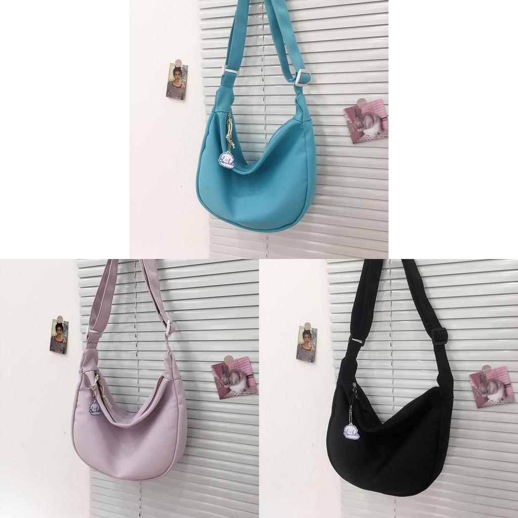 Wasserkühlbeutel Canvas Umhängetasche für Damen Mit Reißverschluss und Blumendruck