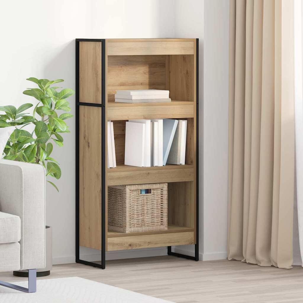 Bookshelf Rustic Oak Design 60 x 30 x 121 cm Engineered Wood